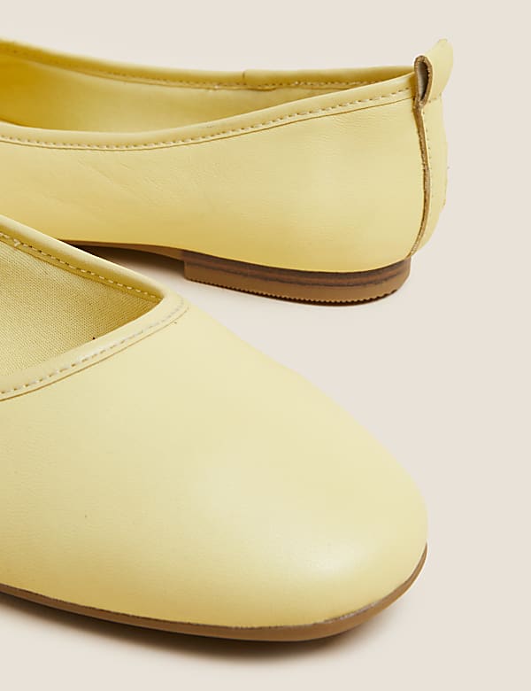 Leather Ballet Pumps