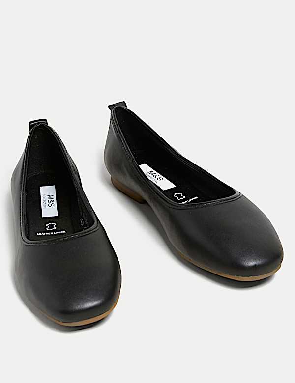 Leather Ballet Pumps - DK