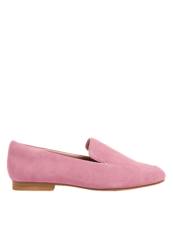 Wide Fit Suede Stain Resistant Loafers