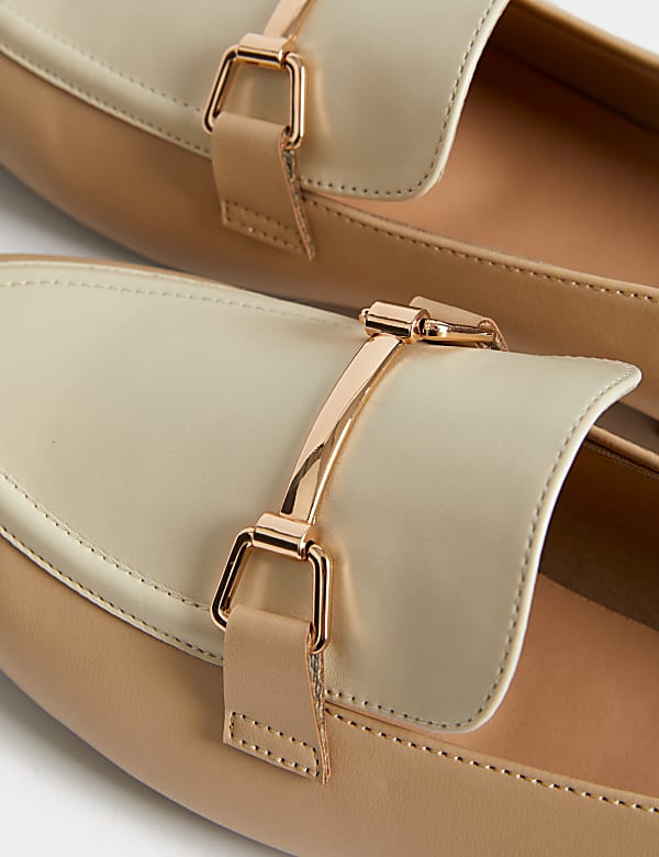 Trim Flat Loafers
