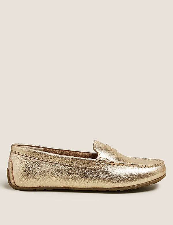Leather Flat Loafers