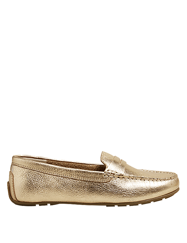 Buy Leather Flat Loafers at Marks Spencer