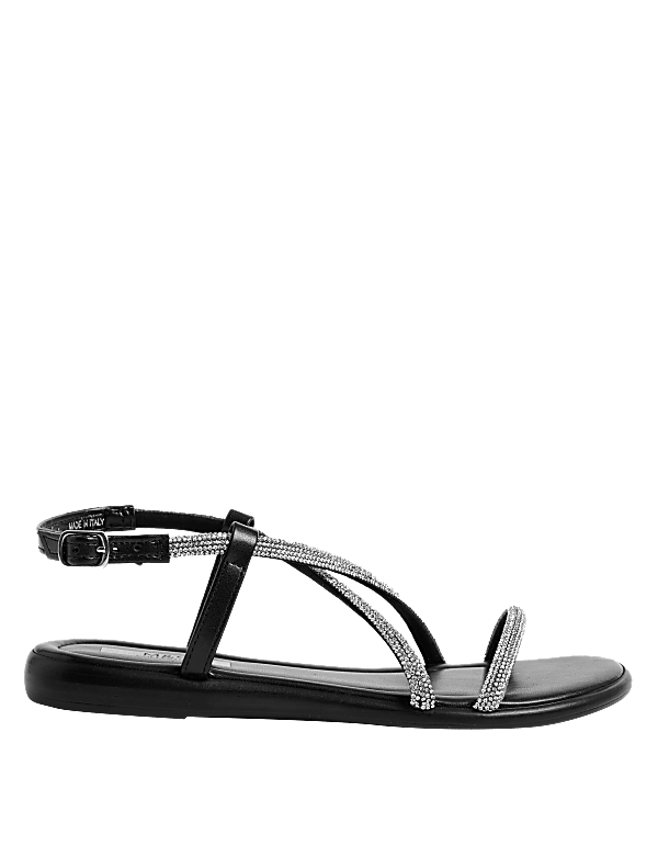 Sparkle Strappy Flat Sandals