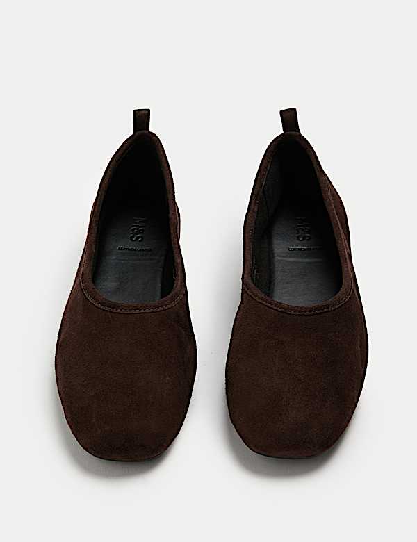 Suede Ballet Pumps - ID