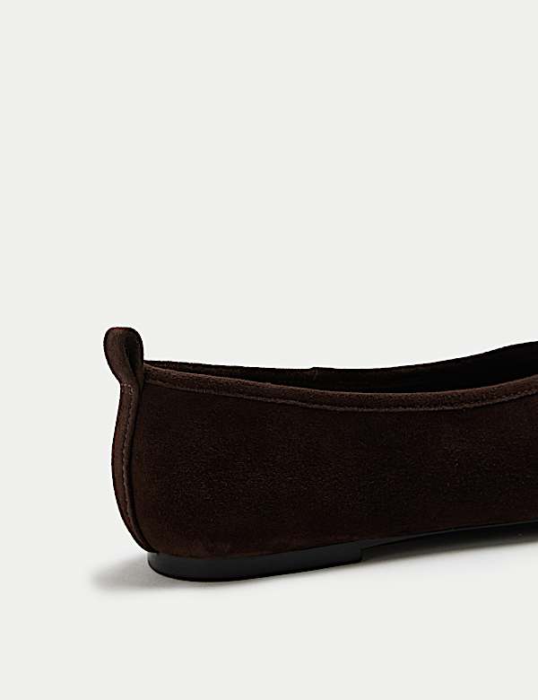 Suede Ballet Pumps - NO