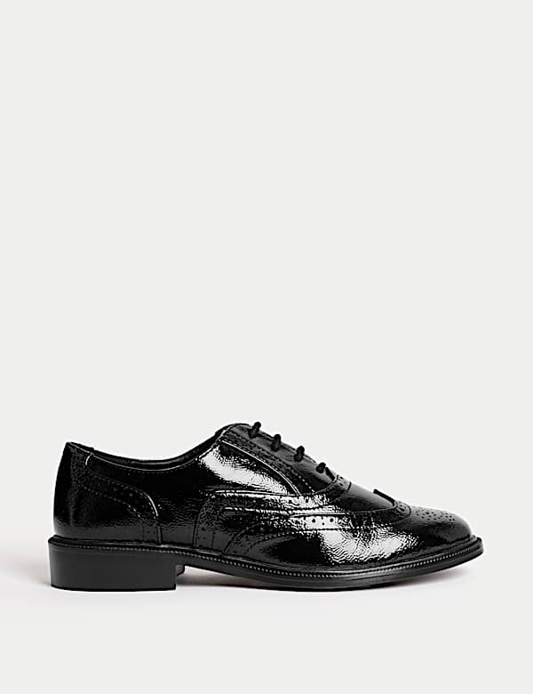 Patent Flat Brogues - KG