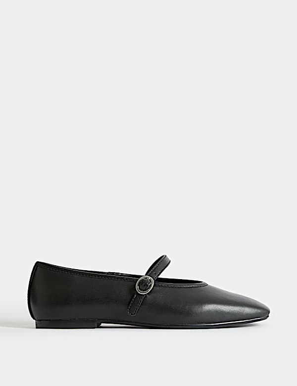Wide Fit Strappy Flat Ballet Pumps - US