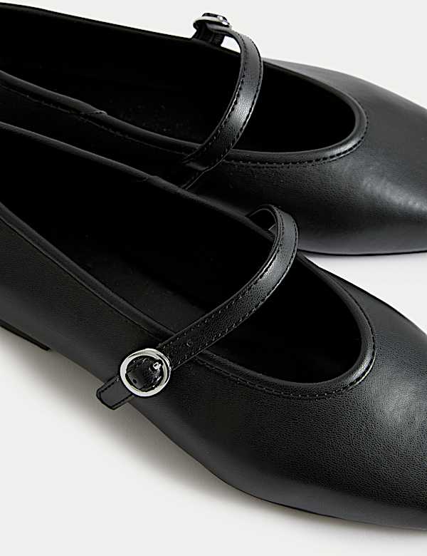 Strappy Flat Ballet Pumps - AT