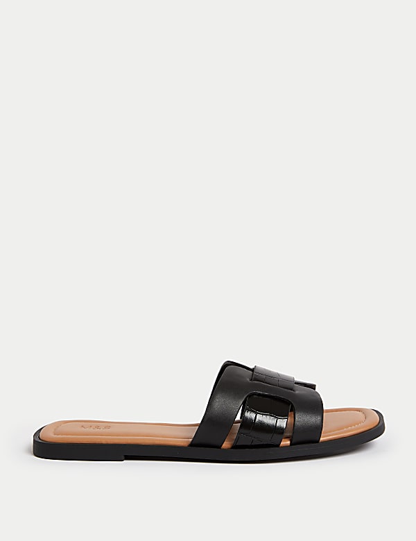 Flat Open Toe Mules - SE