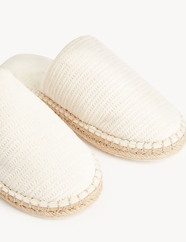 Knitted Mule Slippers