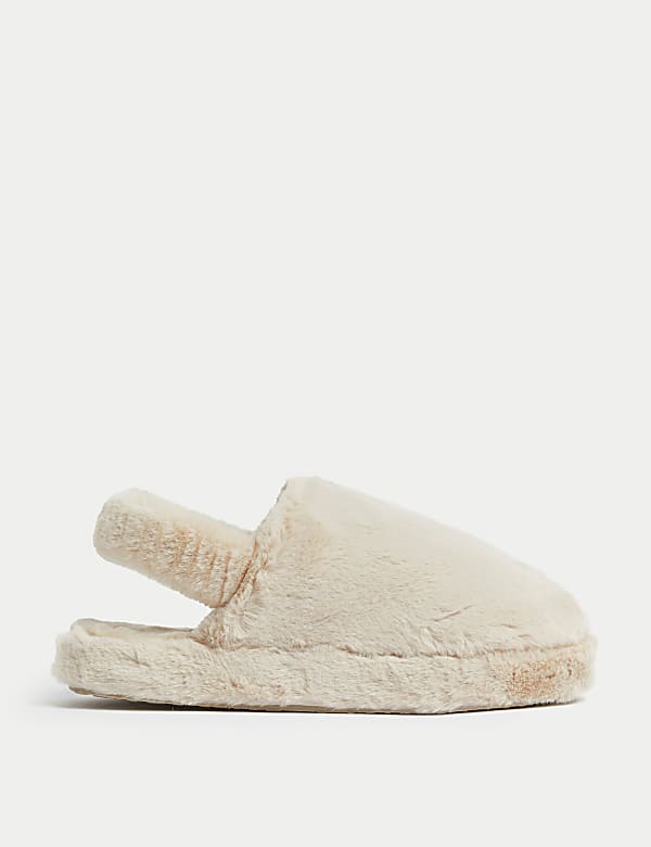 Faux Fur Slippers with Freshfeet™ - NO