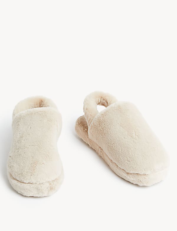 Faux Fur Slippers with Freshfeet™ - NO