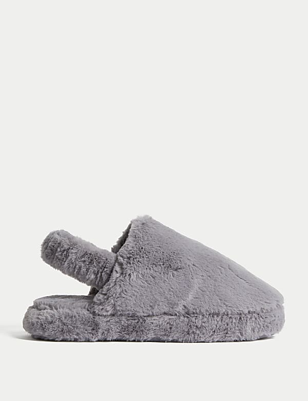 Faux Fur Slippers with Freshfeet™ - CZ