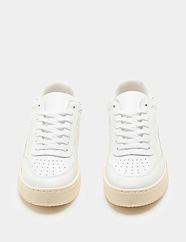 Leather Flatform Trainers - AU