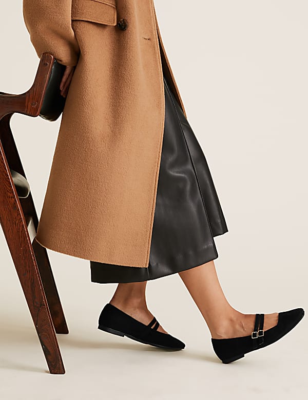 Buckle Square Toe Pumps