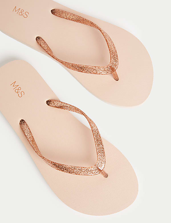 Sparkle Flat Flip Flops - FR