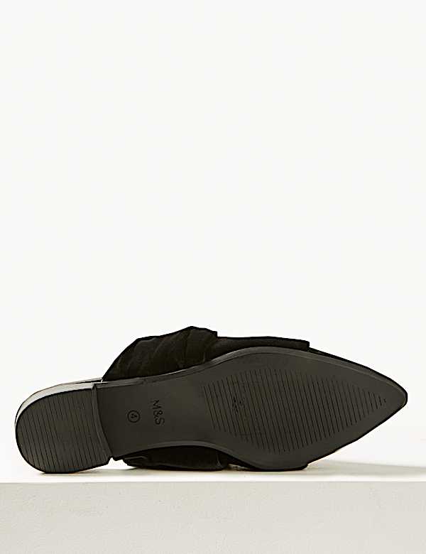 Velvet & Satin Knot Twist Mules