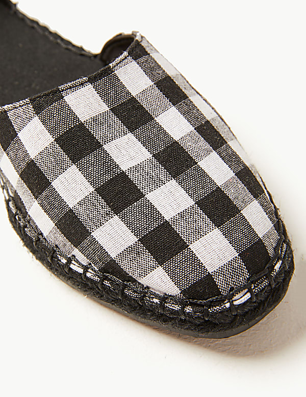 Almond Toe Gingham Espadrilles