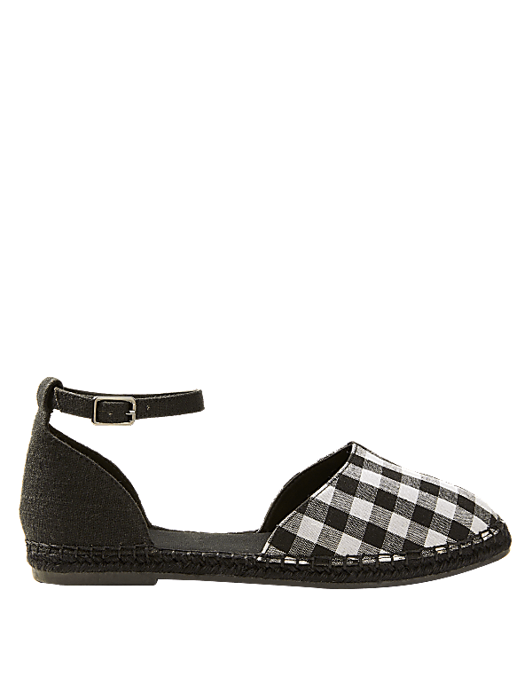 Almond Toe Gingham Espadrilles
