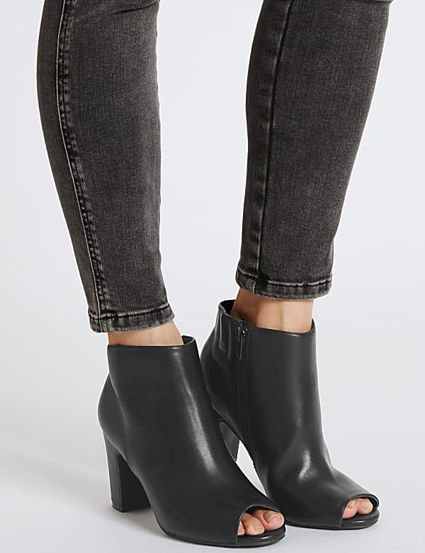 Buy Block Heel Ankle Boots with Insolia at Marks Spencer