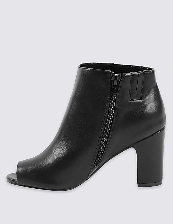 Block Heel Ankle Boots with Insolia®