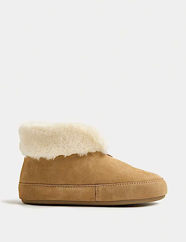 Suede Slipper Boots - US