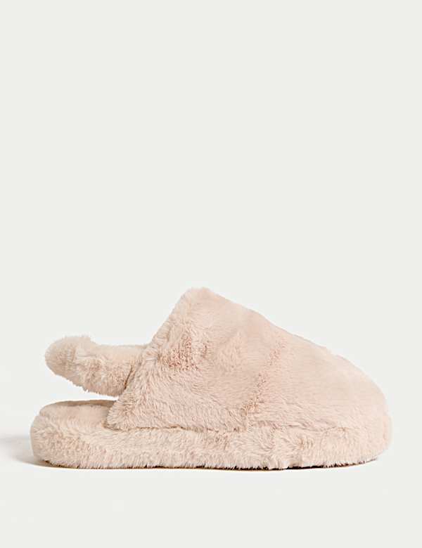 Faux Fur Mule Slippers - RS