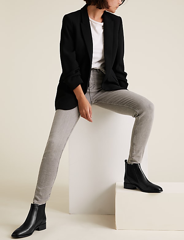 Wide Fit Leather Chelsea Ankle Boots