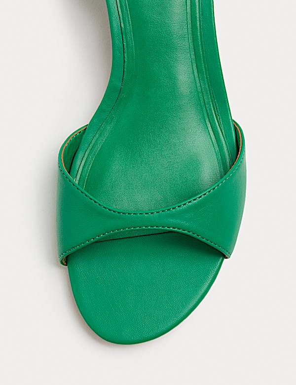 Ankle Strap Kitten Heel Peep Toe Sandals - US