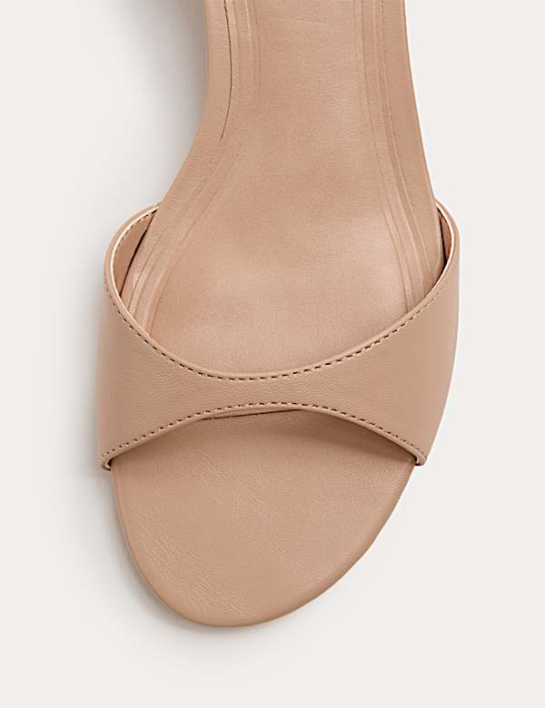 Ankle Strap Kitten Heel Peep Toe Sandals - AU