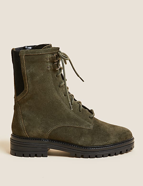 Suede lace up ankle boots womens shop