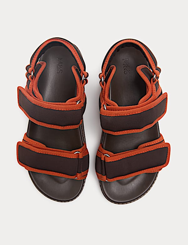 Double Strap Chunky Footbed Sandals - LU