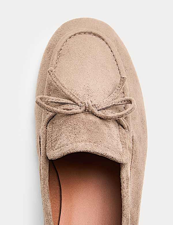 Flache Slipper-Ballerinas mit Schleife - DE