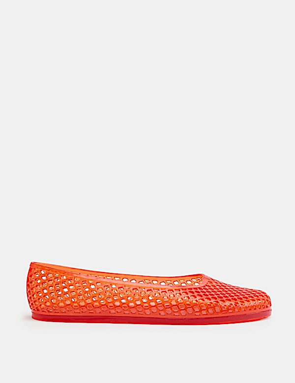 Jelly Flat Ballet Pumps - BN