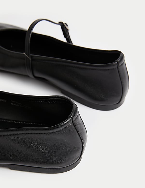 Unlined Leather Mary Jane Ballet Pump - JP