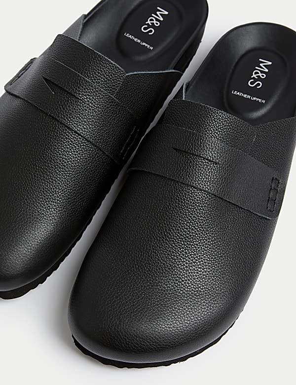 Sabots plats en cuir - CA