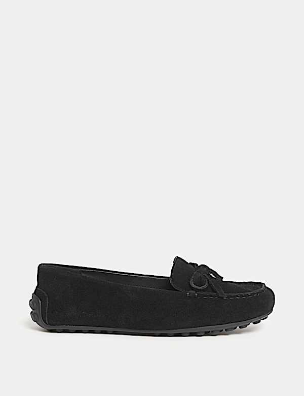 Suede Slip On Flat Loafers - AU