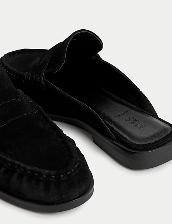 Σουέντ mules loafer - GR