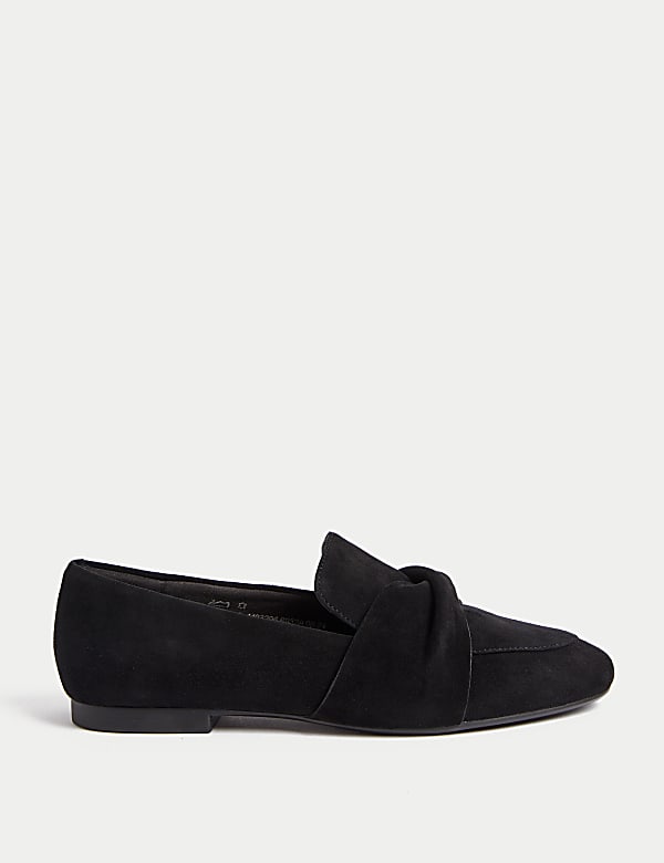 Wildleder-Slipper mit Schleife - DE