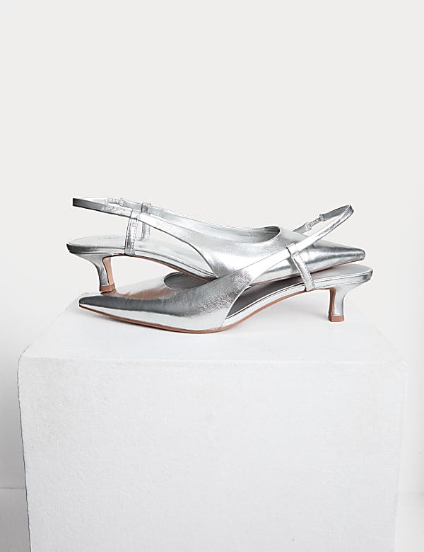 Silver sandals kitten heel uk shop