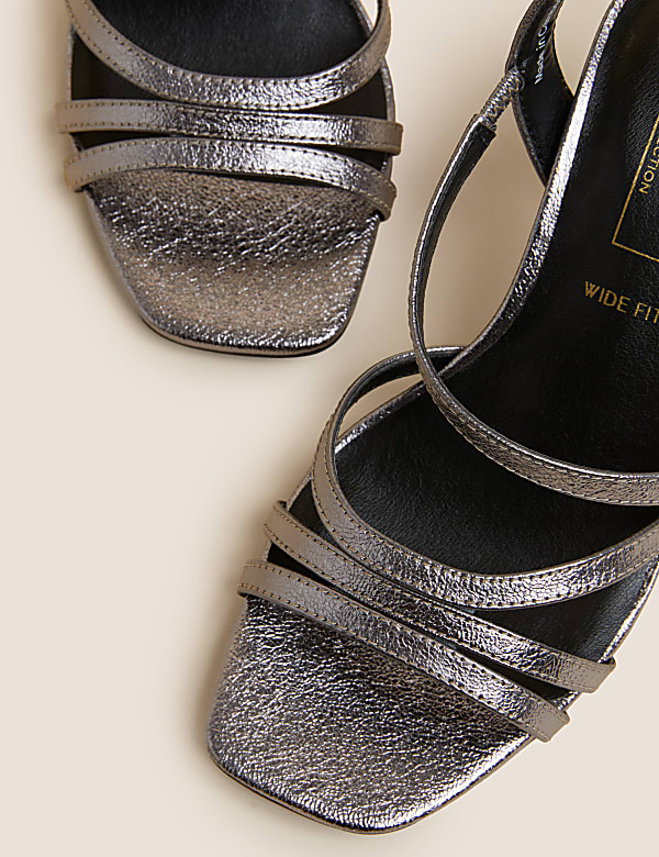 Buy Wide Fit Strappy Stiletto Heel Sandals at Marks Spencer