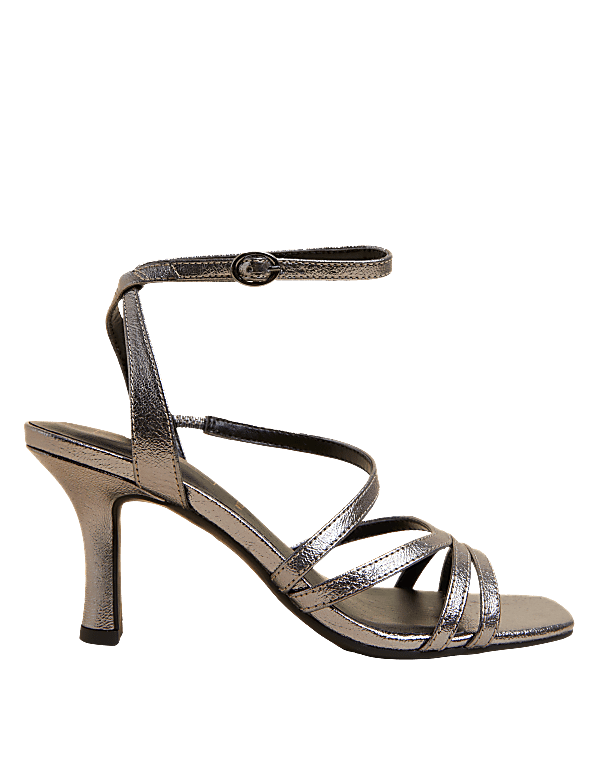 Wide Fit Strappy Stiletto Heel Sandals