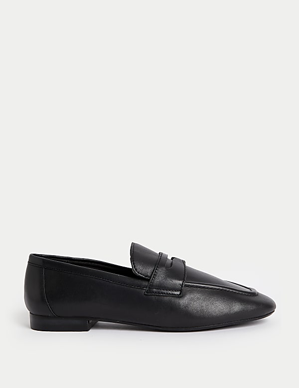 Wide fit black loafers 2025