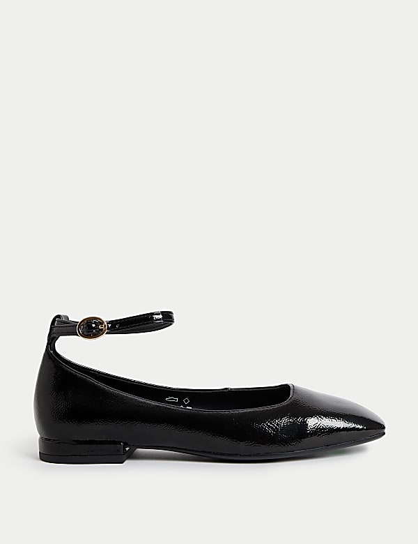 M&s black flat shoes deals