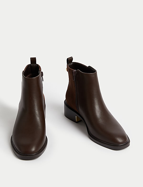 Enkellaarsjes met dikke zool - NL