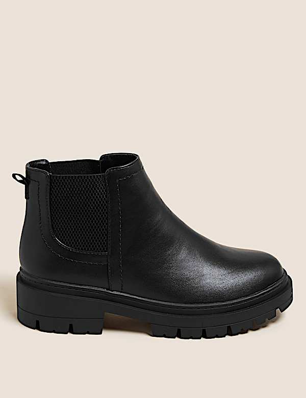 Wide Fit Chunky Chelsea Ankle Boots
