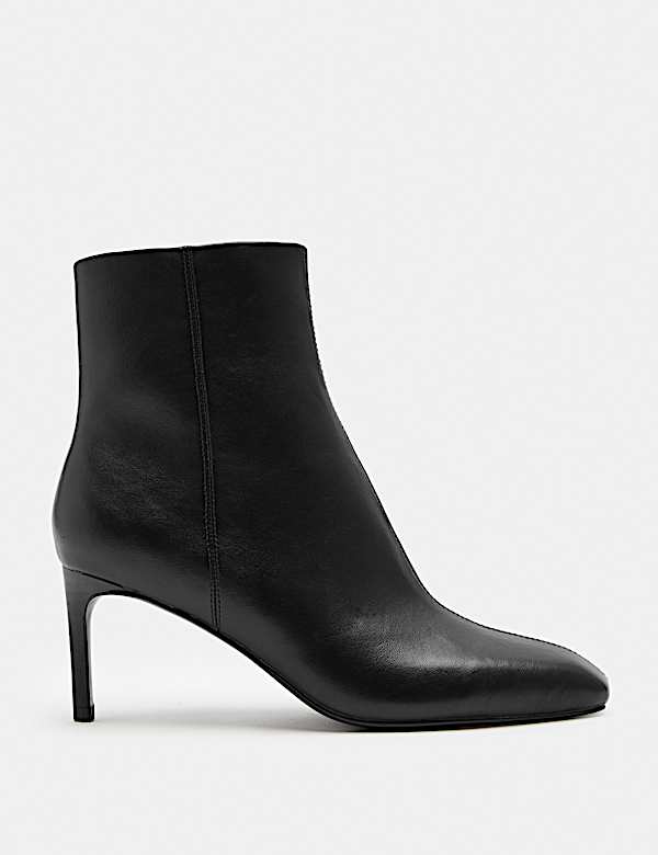 Stiletto Heel Chisel Toe Ankle Boots - UA