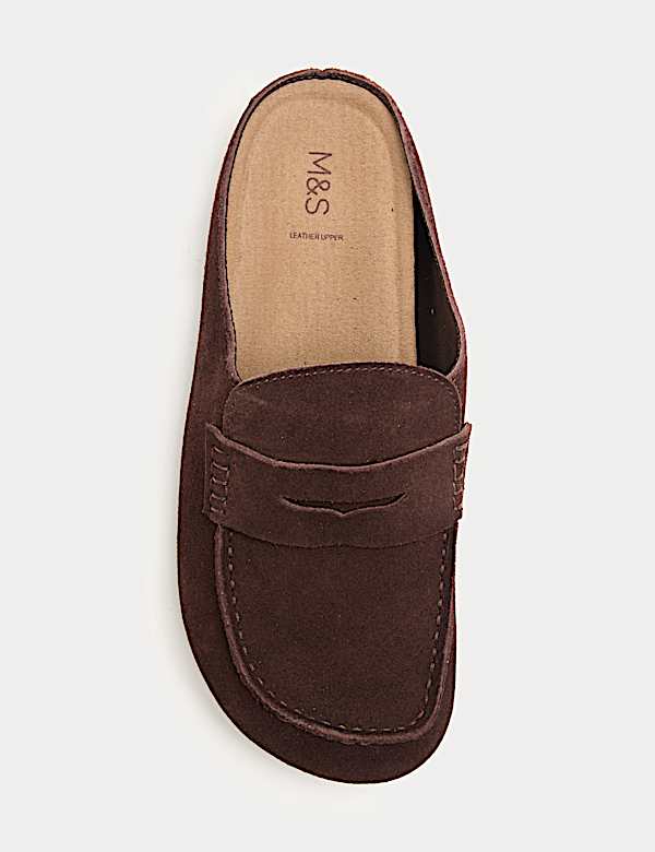 Suede Flat Loafer Clogs - US