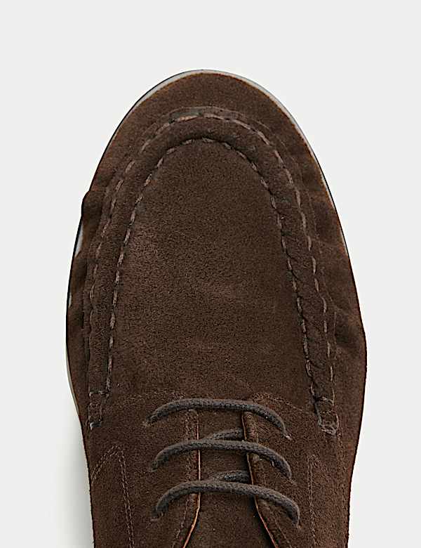 Suede Ruched Lace Up Boots - LT