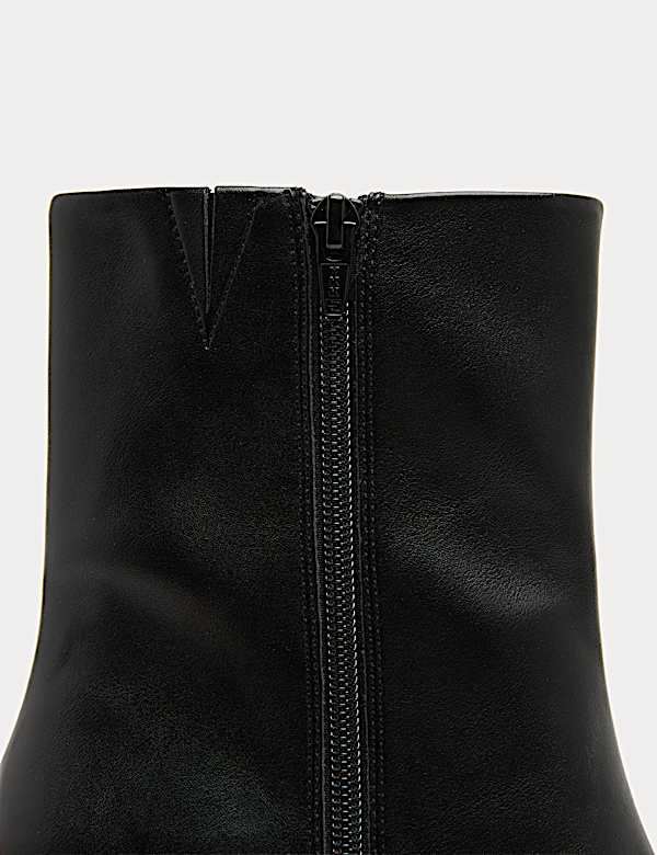 Polished Chisel Toe Wedge Ankle Boots - MX